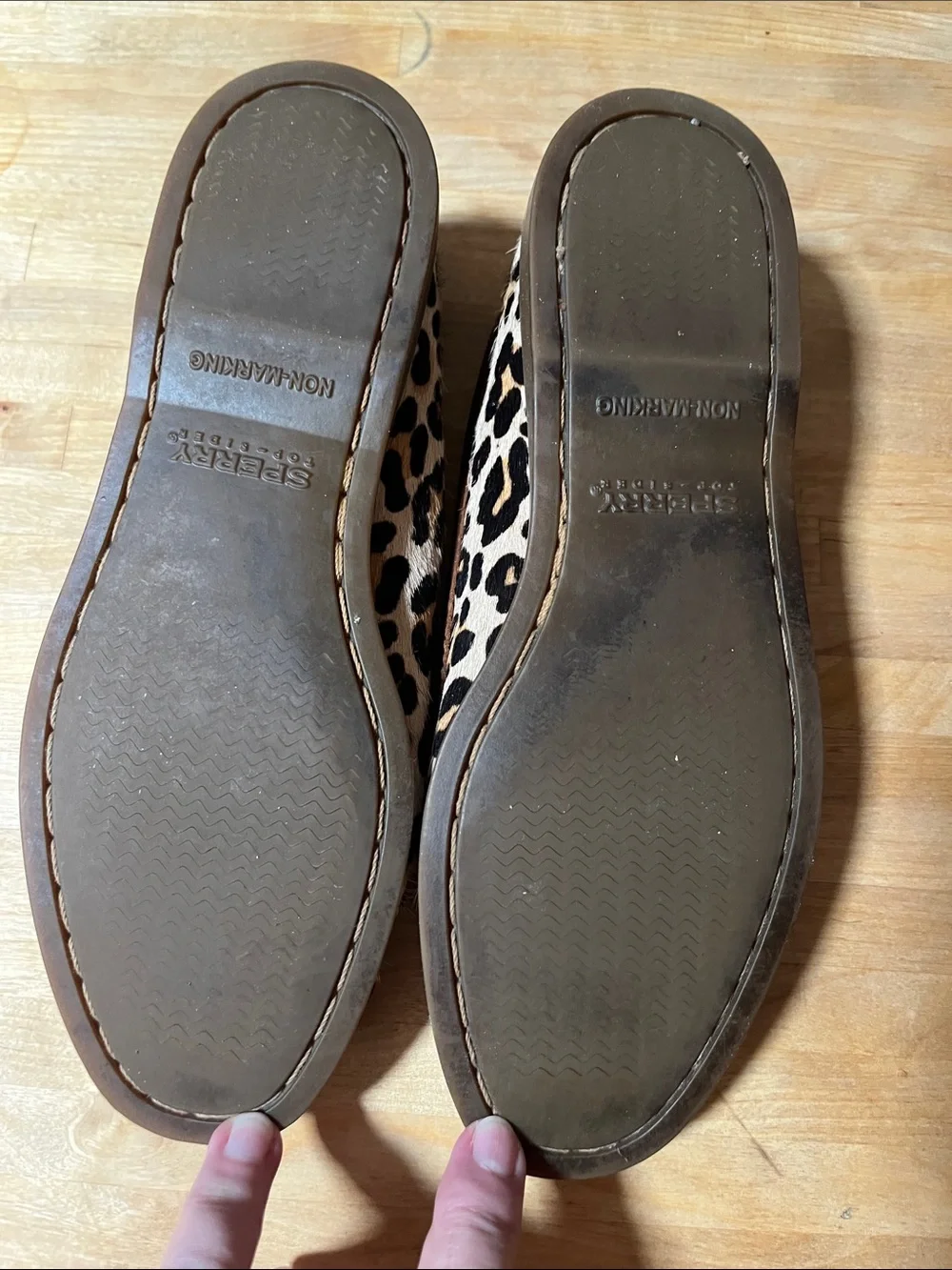 Sperry Leopard-Print Penny Loafers in Brown and Black